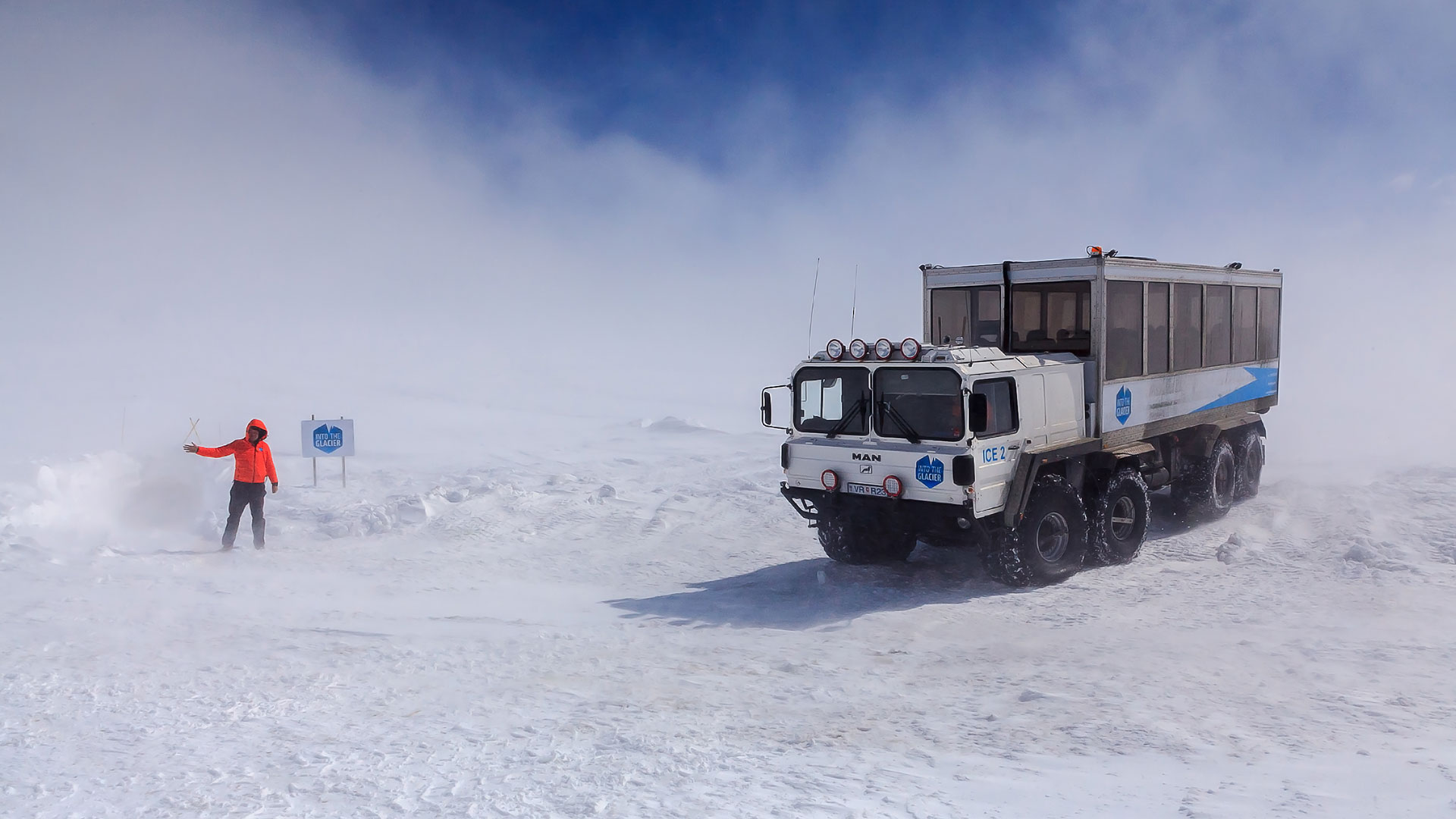 Into the Glacier Ice-cave Truck - ©Roman Gerasymenko