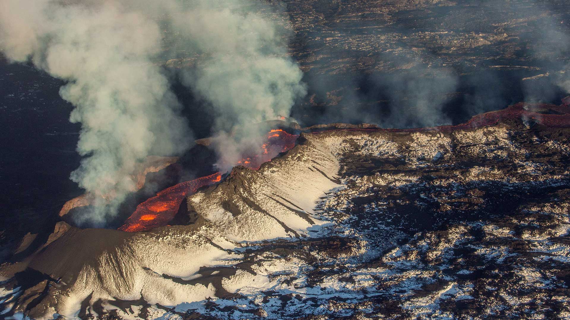 Bárðarbunga stratovolcano in Iceland
