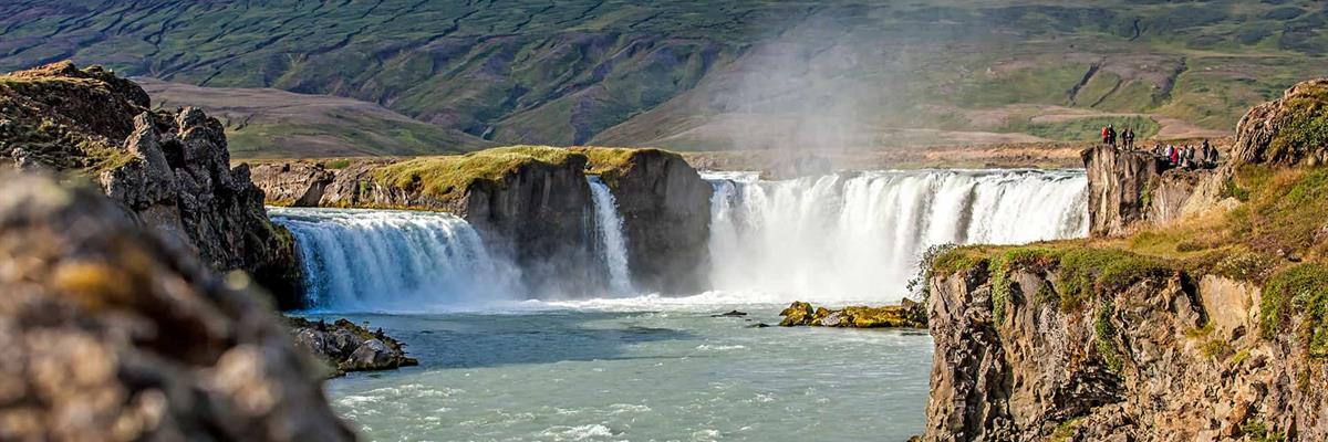 Goðafoss Waterfall in North Iceland