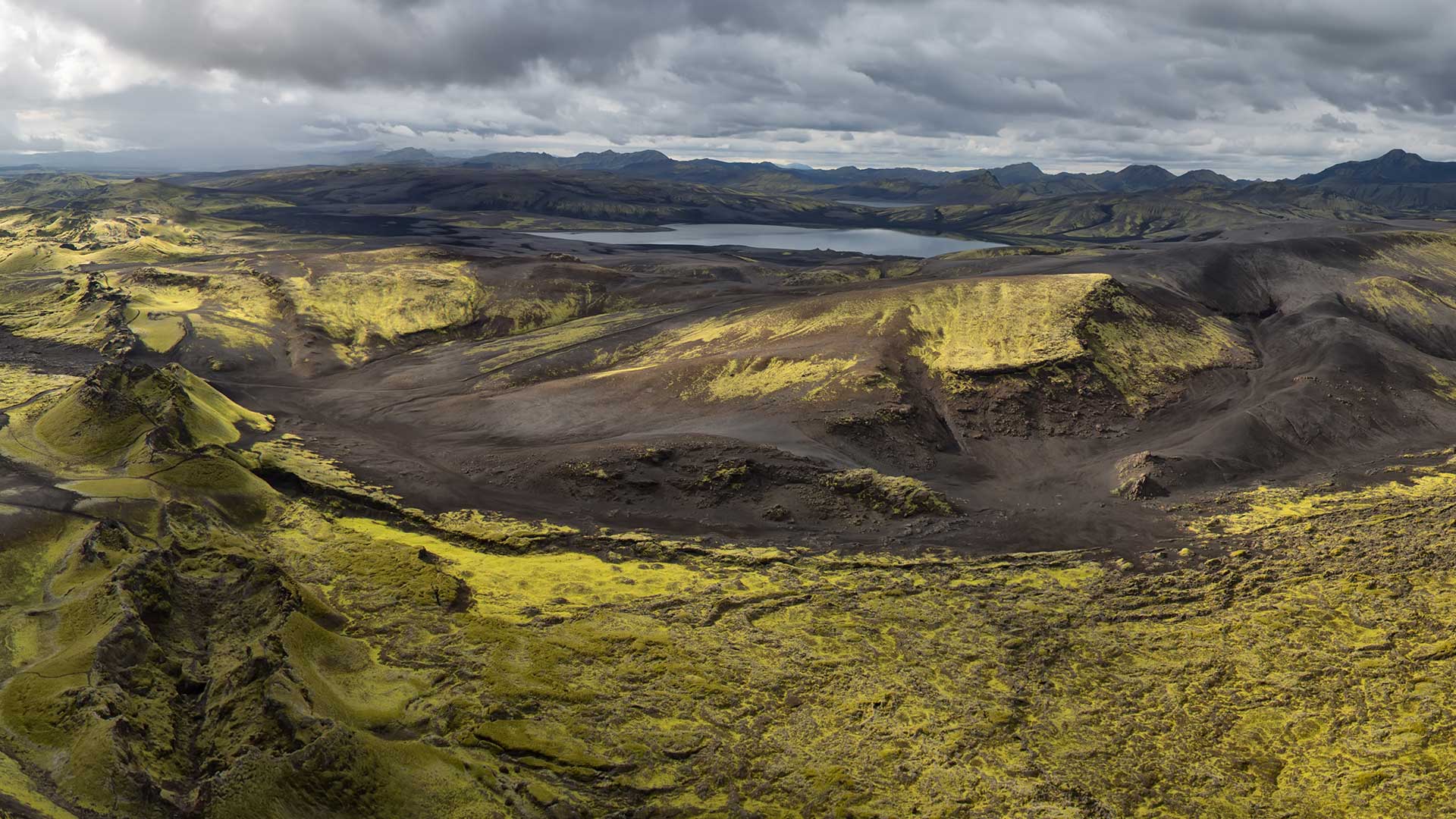 Lakagígar Volcano Craters in Iceland