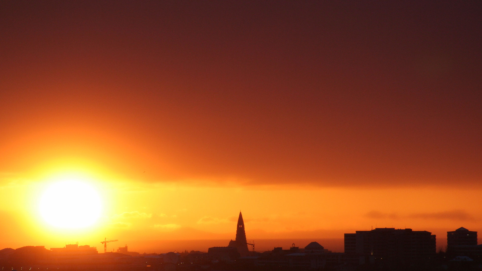 Sunset in Reykjavík