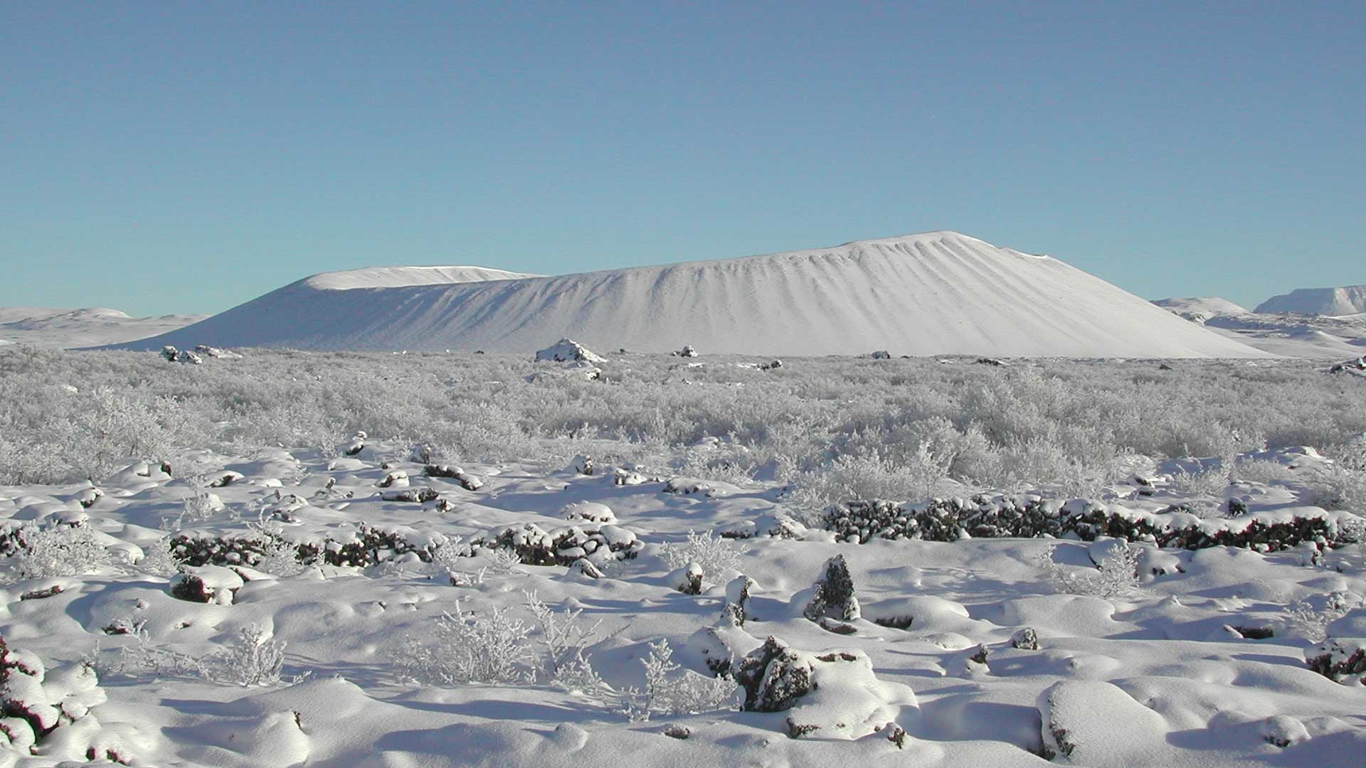 Hverfjall/Hverfell during the Winter